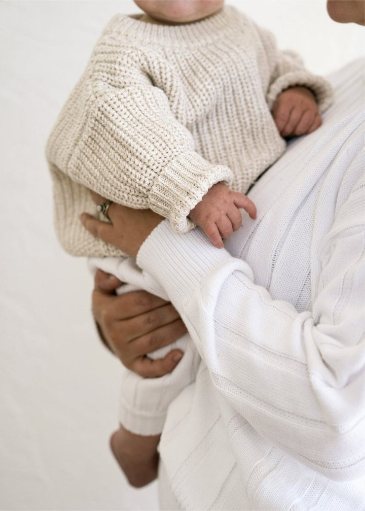 ‘Oatmeal’ Chunky Knit Sweater