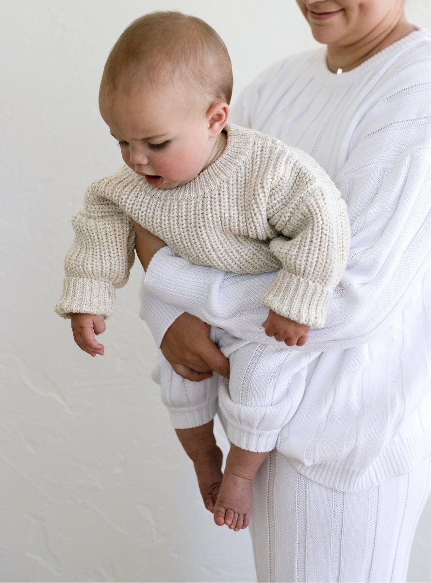 ‘Oatmeal’ Chunky Knit Sweater