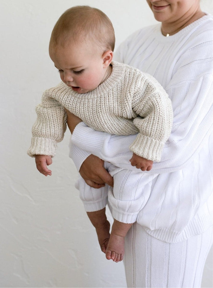 ‘Oatmeal’ Chunky Knit Sweater