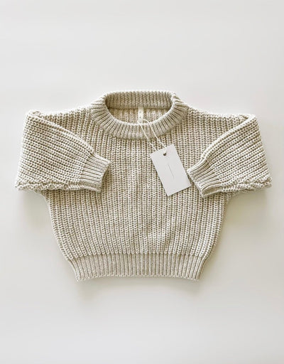 ‘Oatmeal’ Chunky Knit Sweater