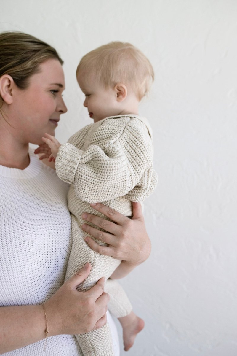 ‘Oatmeal’ Chunky Knit Sweater