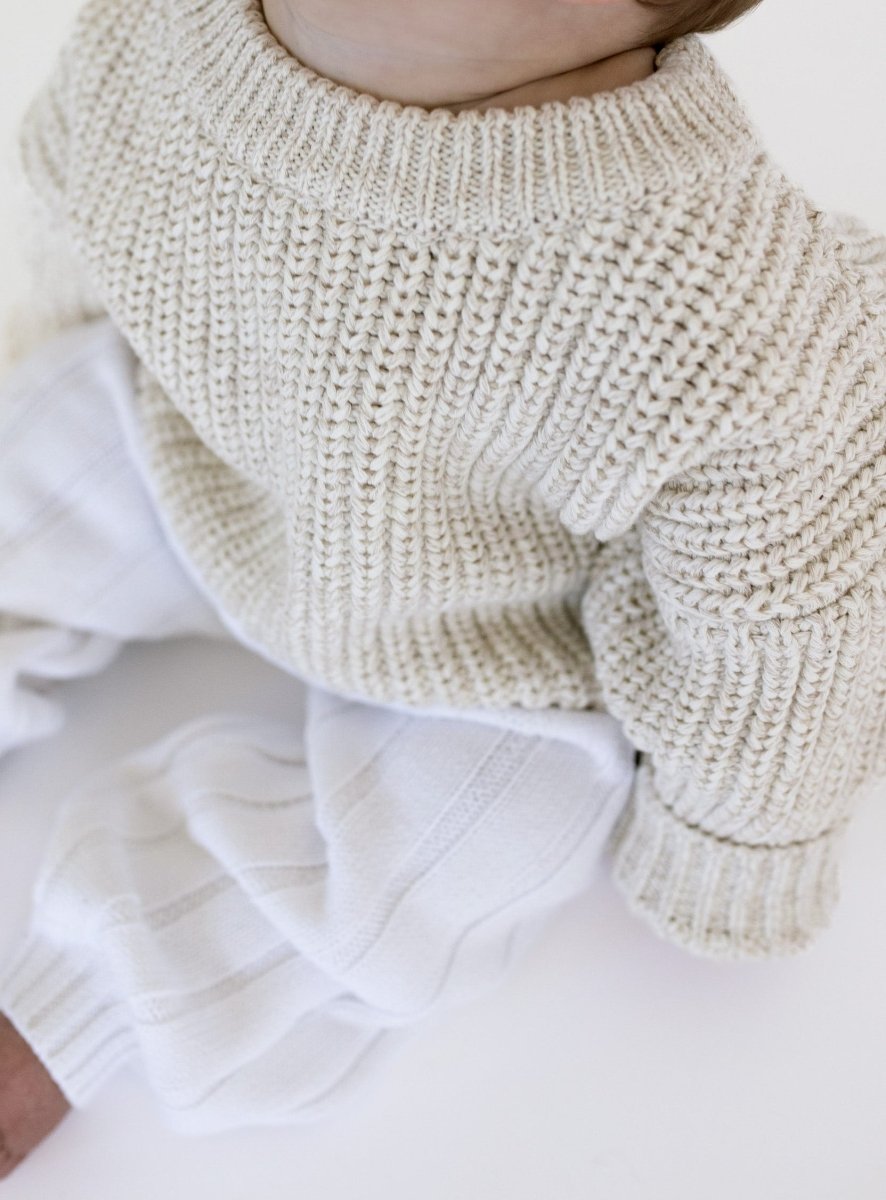 ‘Oatmeal’ Chunky Knit Sweater