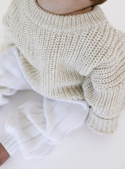 ‘Oatmeal’ Chunky Knit Sweater