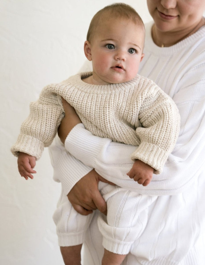 ‘Oatmeal’ Chunky Knit Sweater