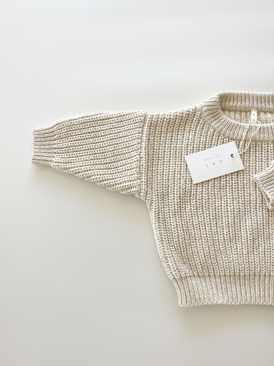 ‘Oatmeal’ Chunky Knit Sweater