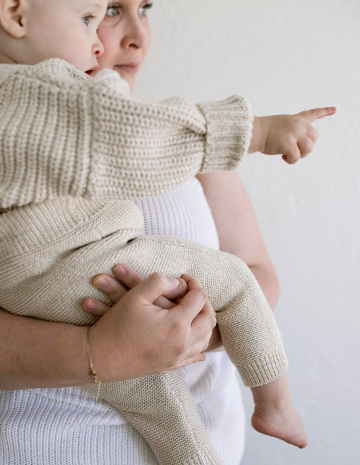 ‘Oatmeal’ Chunky Knit Sweater