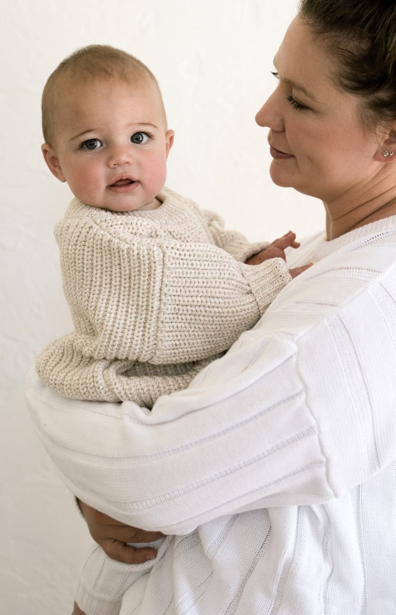 ‘Oatmeal’ Chunky Knit Sweater