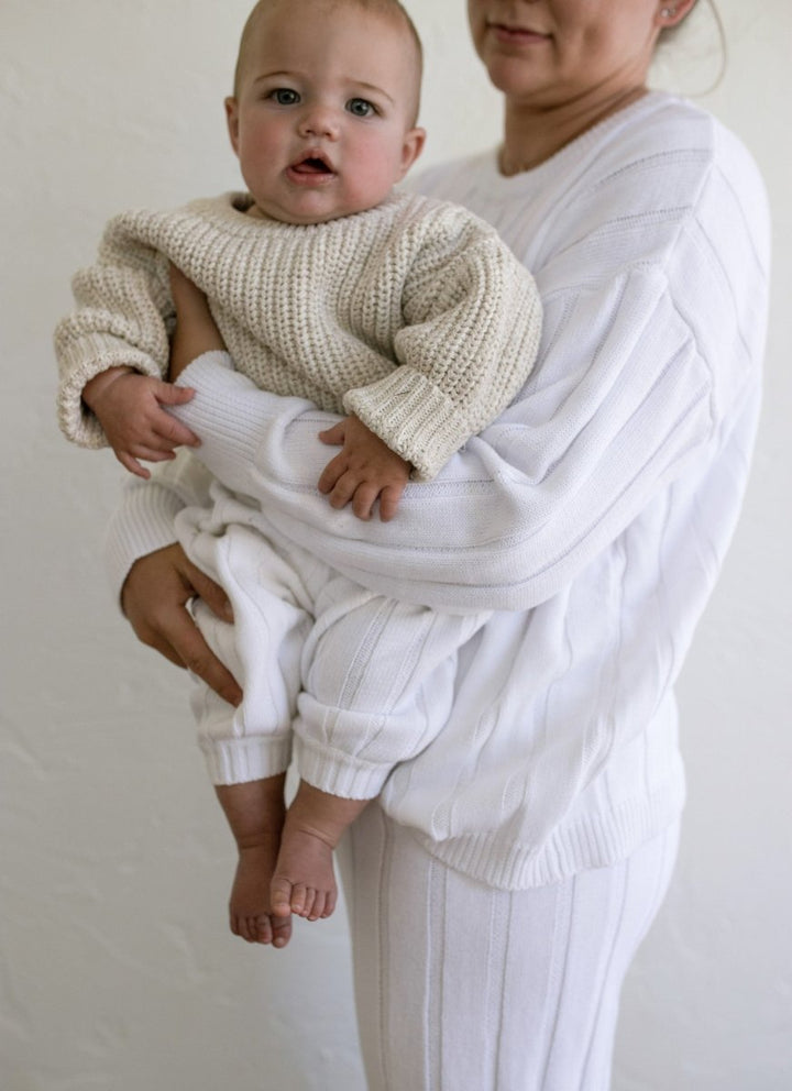 ‘Oatmeal’ Chunky Knit Sweater