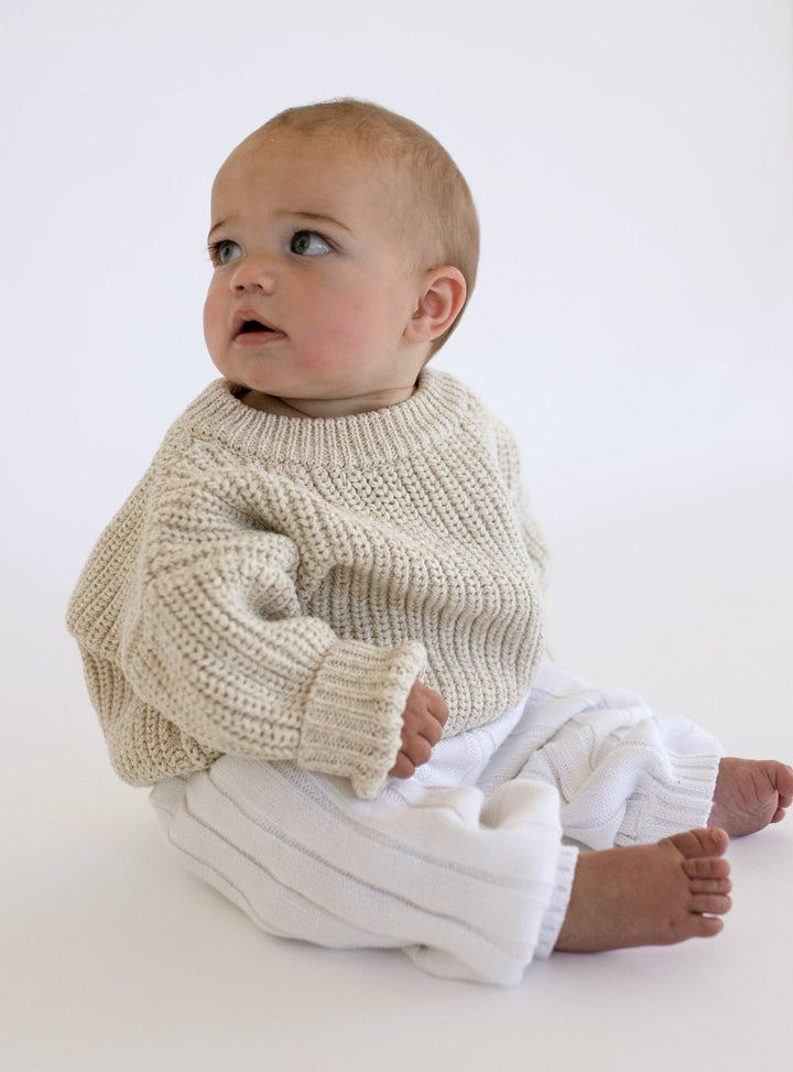 ‘Oatmeal’ Chunky Knit Sweater