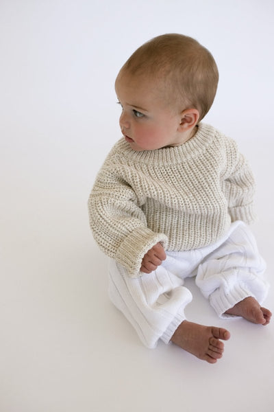 ‘Oatmeal’ Chunky Knit Sweater