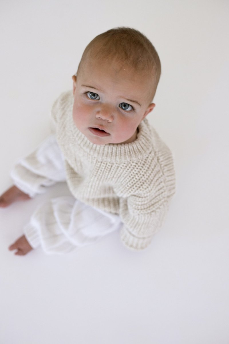 ‘Oatmeal’ Chunky Knit Sweater