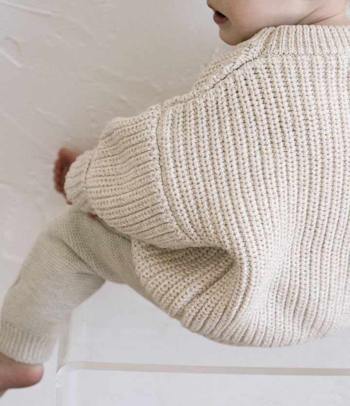 ‘Oatmeal’ Chunky Knit Sweater
