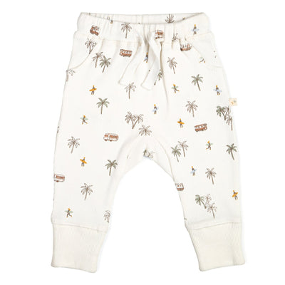 Organic Baby Toddler Harem Pants - Malibu