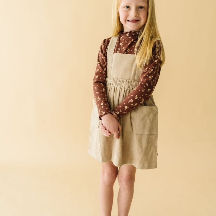 Brown Cord Pinafore Dress Girls Makemake Organics Organic Corduroy Pinafore Dress Oat 18-24M Brown Cord Pinafore Dress Girls Makemake Organics Organic Corduroy Pinafore Dress Oat 18-24M
