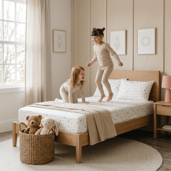 Organic Kids Fitted Sheet - Bloom
