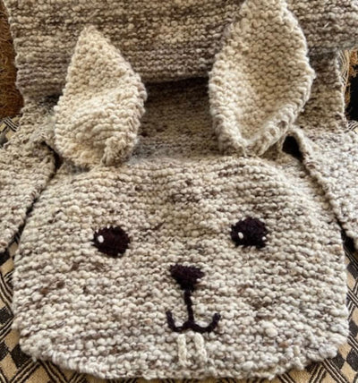 Organic Wool Play Mat + Nursery Rug  - Bunny