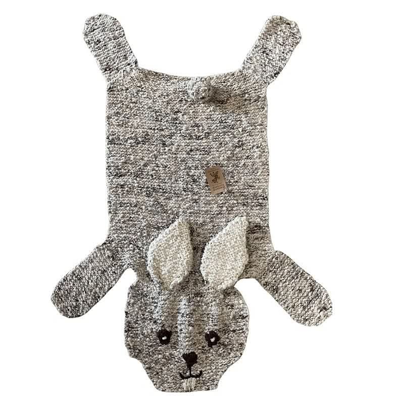 Organic Wool Play Mat + Nursery Rug  - Bunny