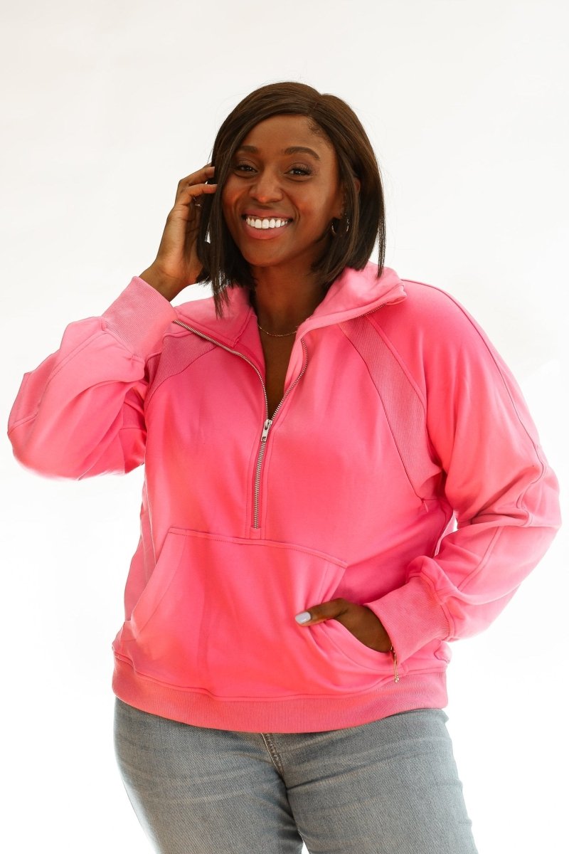 Oversized Three Zip Breastfeeding Sweatshirt