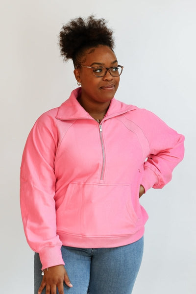 Oversized Three Zip Breastfeeding Sweatshirt