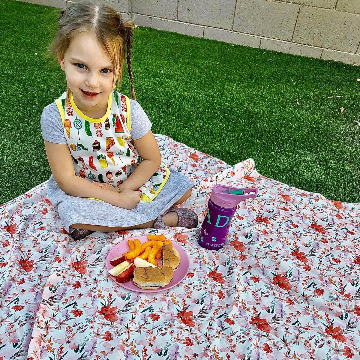 Peachy Dreams Splash Mat - A Waterproof Catch-All for Highchair Spills