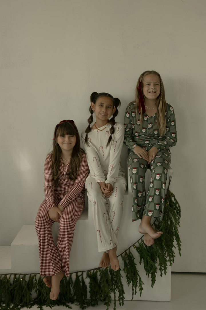 Pre-Teen Flare Bamboo Pajamas - Red Gingham