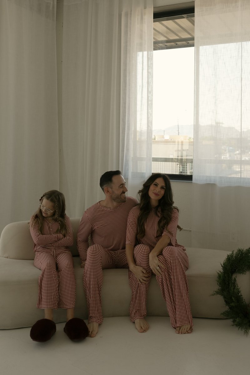 Pre-Teen Flare Bamboo Pajamas - Red Gingham