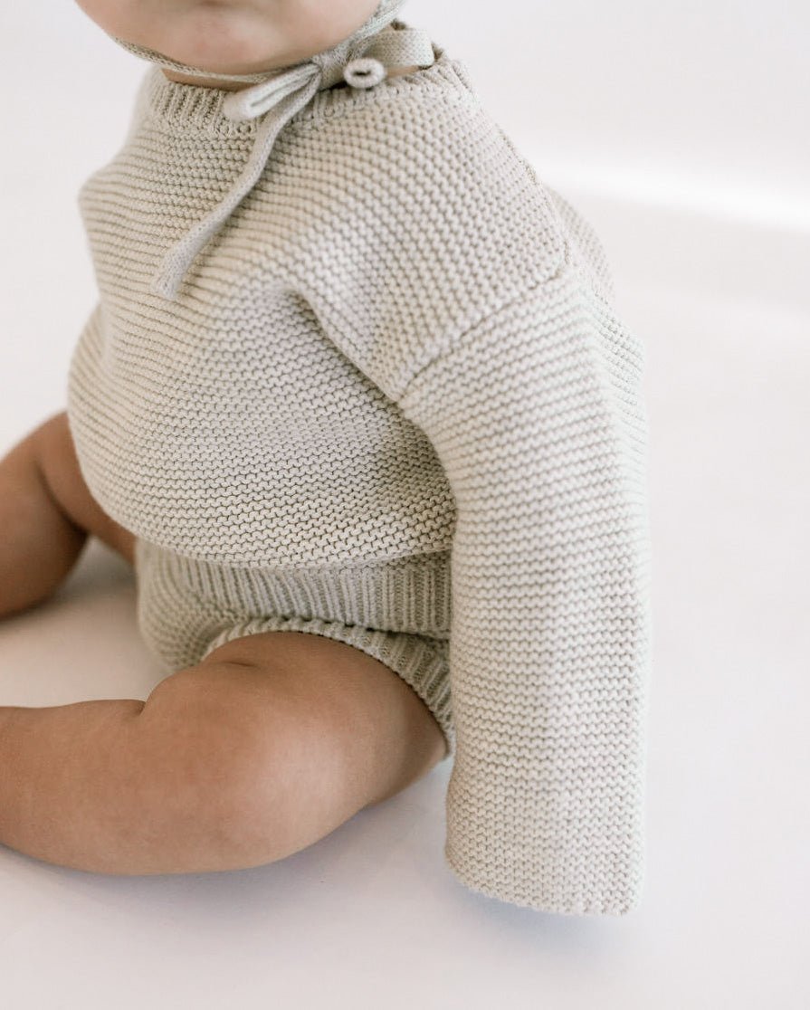 Purl Knit Bloomer Shorts ‘Gray Marle’