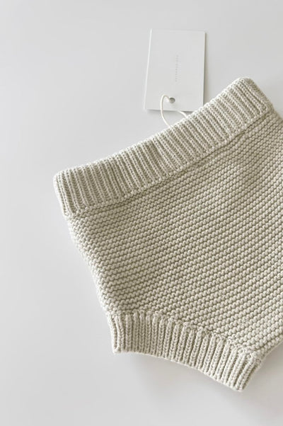 Purl Knit Bloomer Shorts ‘Gray Marle’