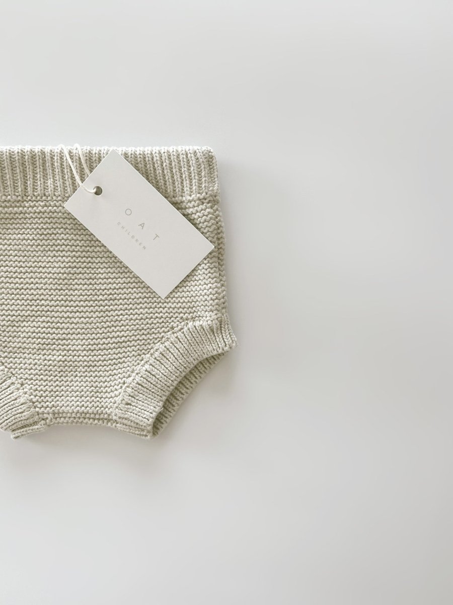 Purl Knit Bloomer Shorts ‘Gray Marle’