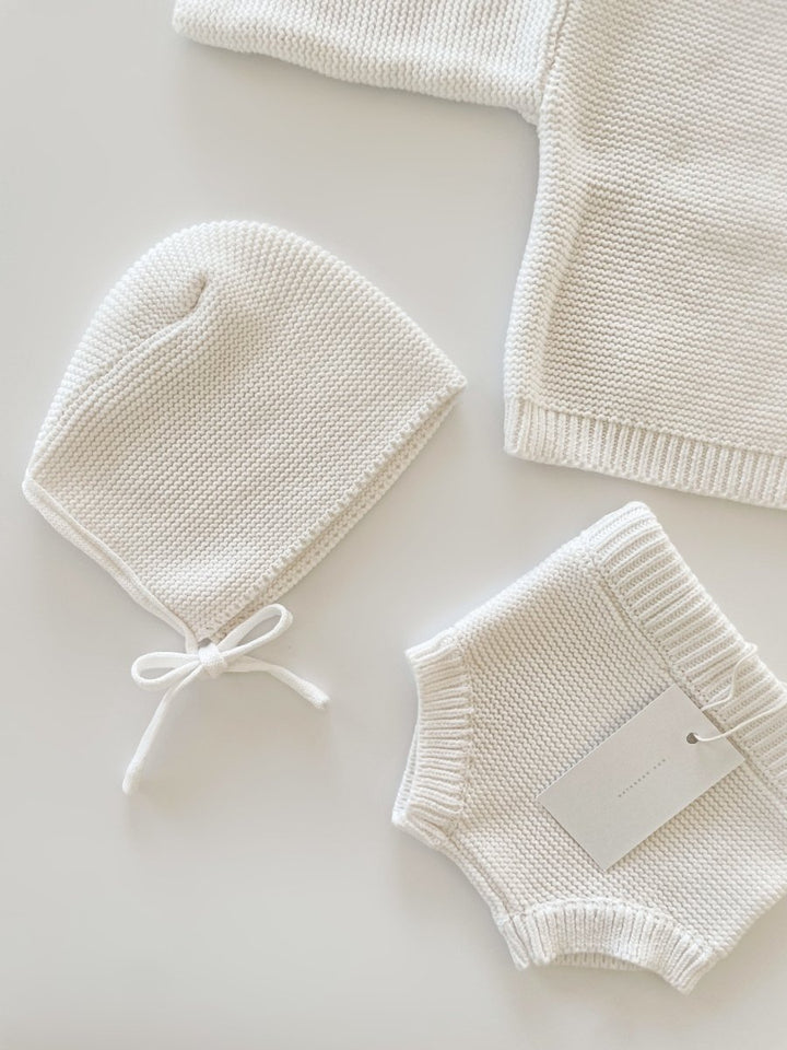 Purl Knit Bloomer Shorts ‘Milk’