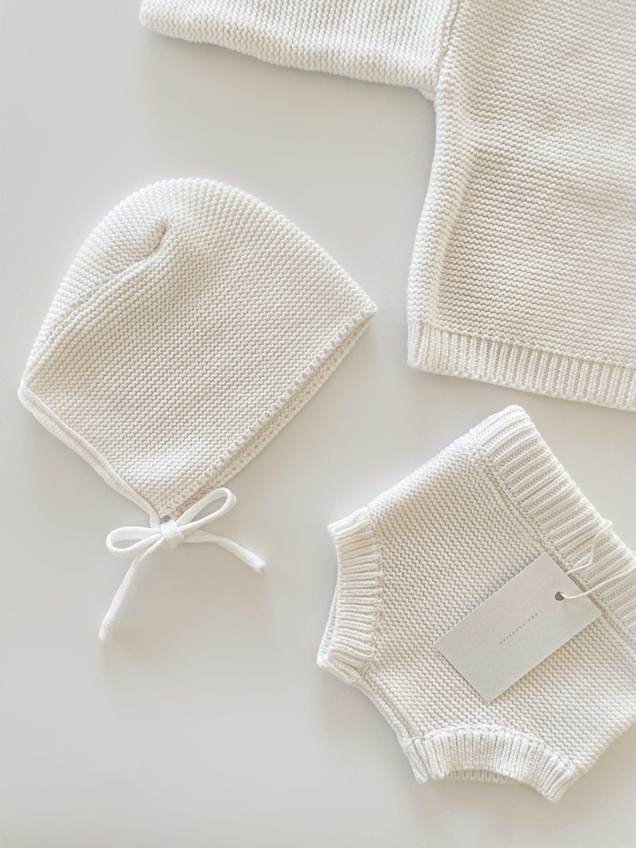 Purl Knit Bloomer Shorts ‘Milk’