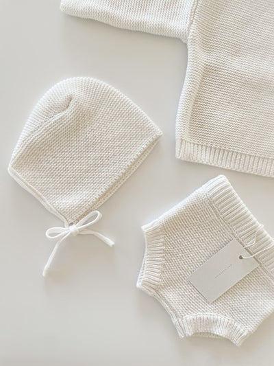 Purl Knit Bloomer Shorts ‘Milk’