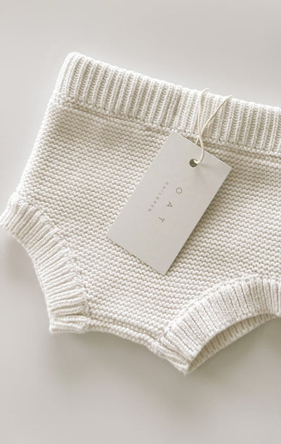 Purl Knit Bloomer Shorts ‘Milk’