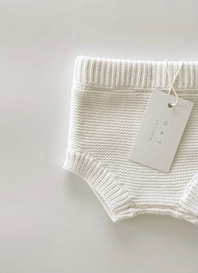 Purl Knit Bloomer Shorts ‘Milk’