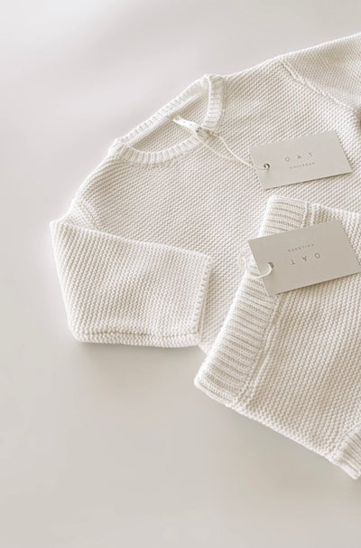 Purl Knit Bloomer Shorts ‘Milk’