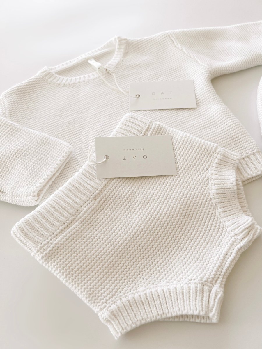 Purl Knit Bloomer Shorts ‘Milk’