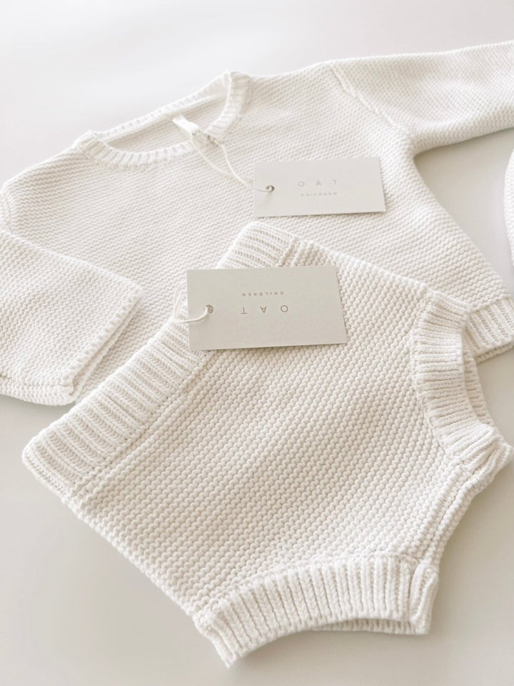 Purl Knit Bloomer Shorts ‘Milk’