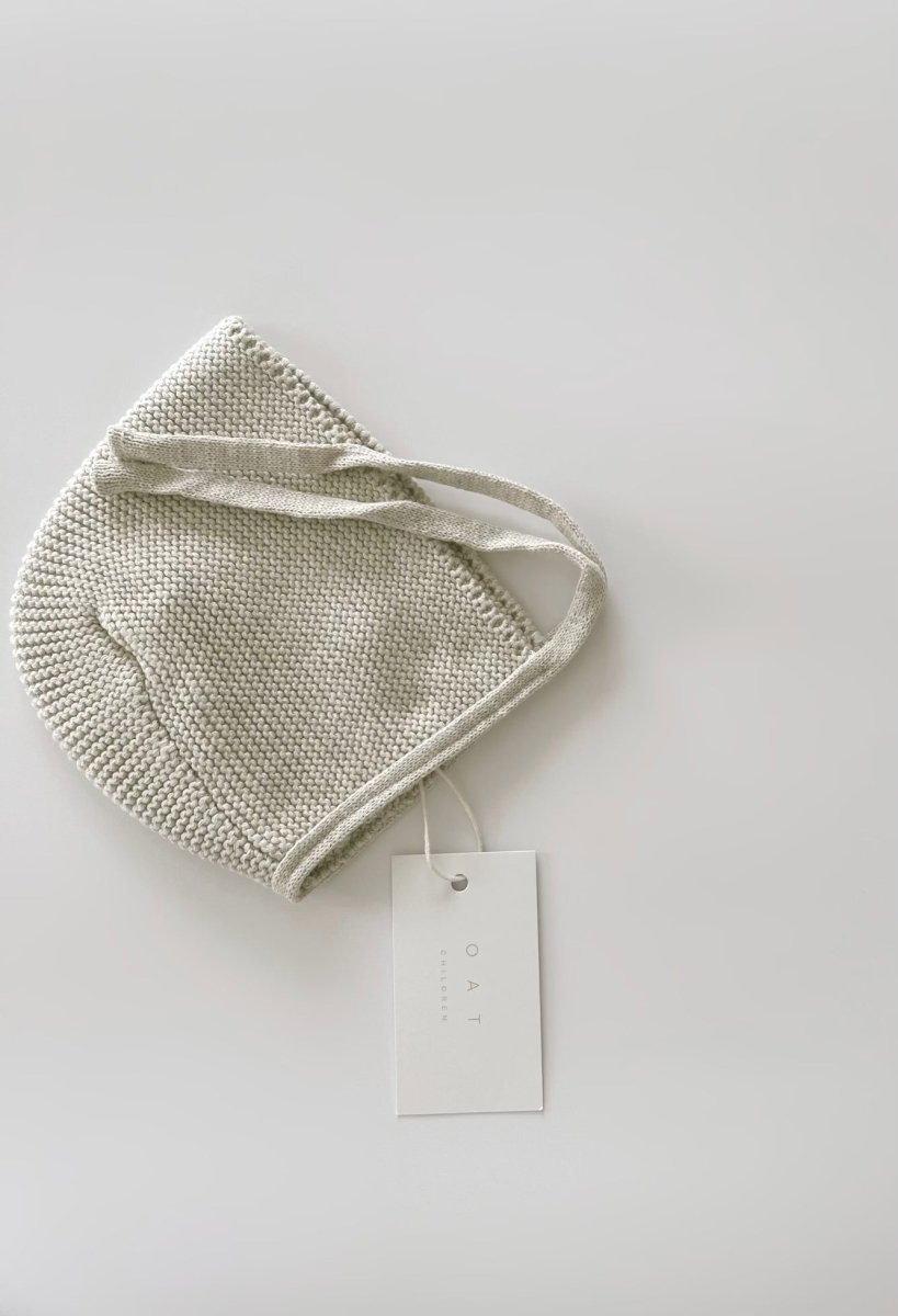 Purl Knit Bonnet ‘Gray Marle’