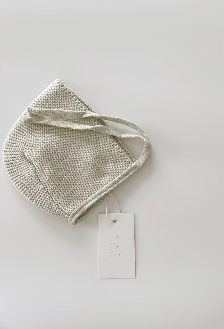 Purl Knit Bonnet ‘Gray Marle’