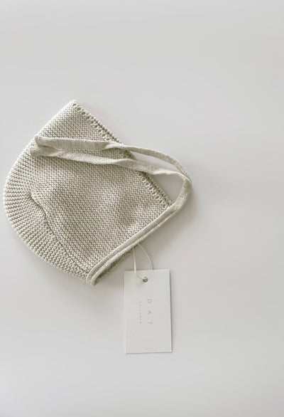 Purl Knit Bonnet ‘Gray Marle’