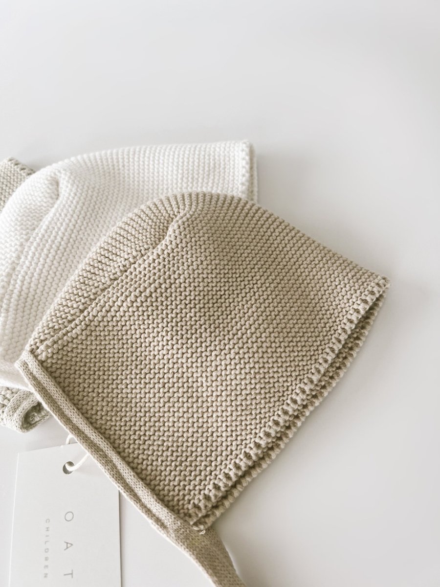 Purl Knit Bonnet ‘Mushroom’