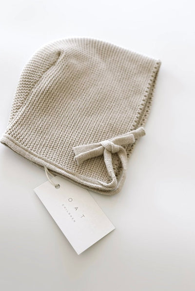 Purl Knit Bonnet ‘Mushroom’