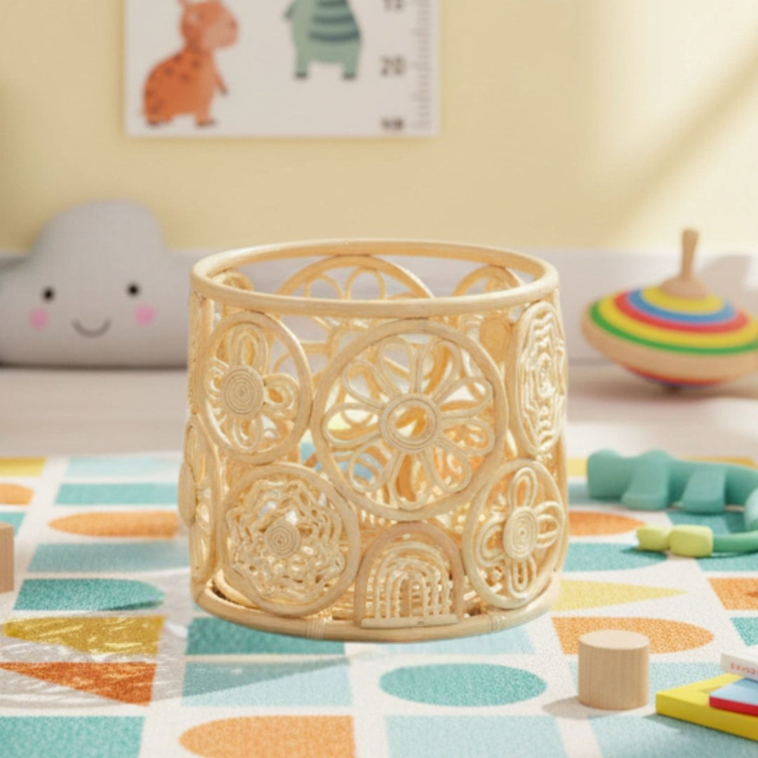 rattan toy storage basket