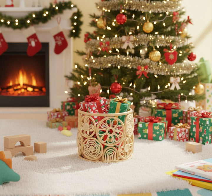 Rainbow Circle Toy Storage Basket