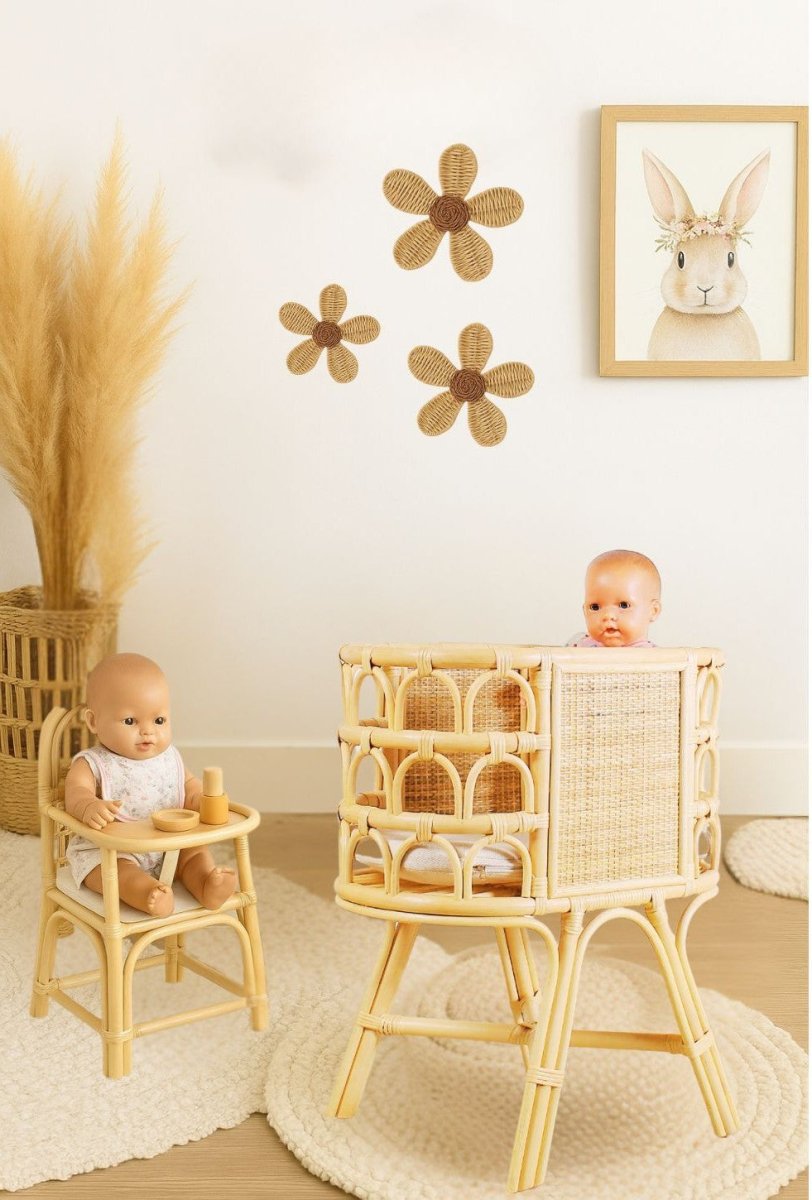 Rattan Doll Crib
