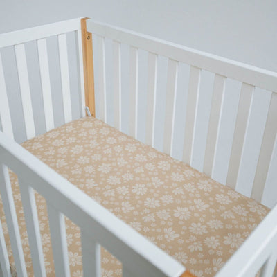 Retro Floral Bamboo Crib Sheet