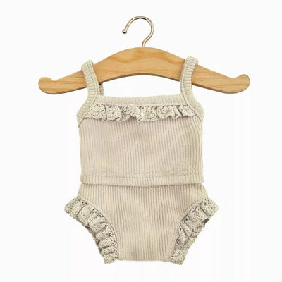 Ribbed Knit & Lace Doll Outfit