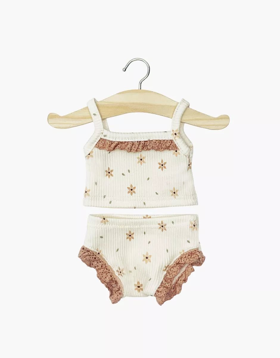 Ribbed Knit & Lace Doll Outfit