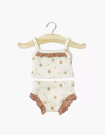 Ribbed Knit & Lace Doll Outfit