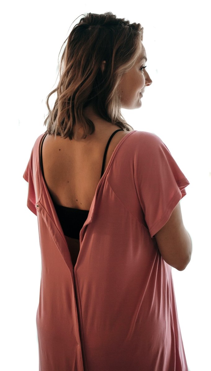 Rose Mommy Labor and Delivery Nursing Hoospital Gown